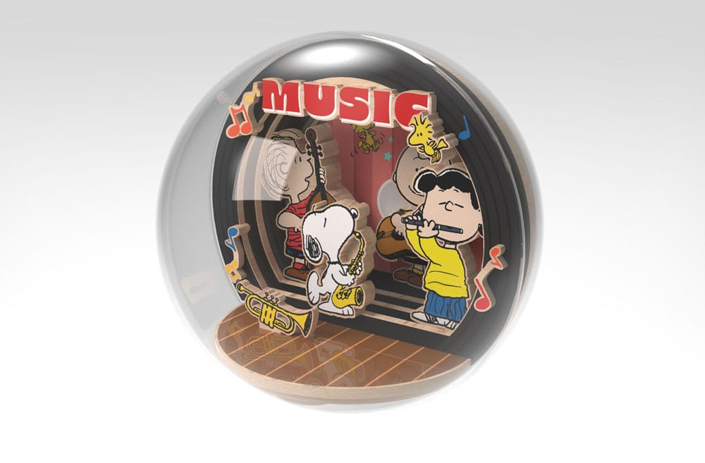 PEANUTS - Night Of Music - Wood Model Kit Globe Theater