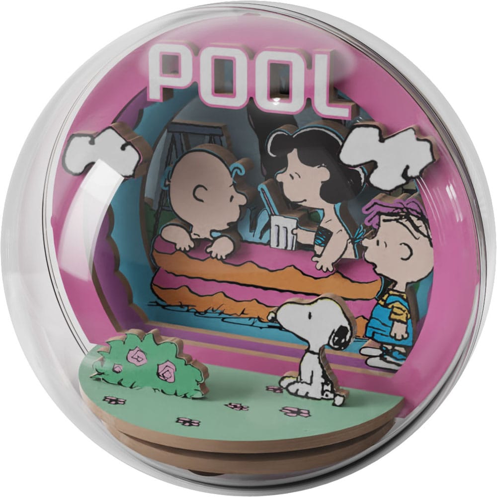 PEANUTS - Cool Pool - Wood Model Kit Globe Theater