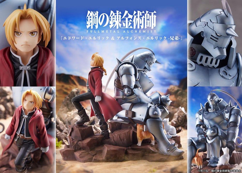 FULLMETAL ALCHEMIST BROTHERHOOD - Edward & Alphonse - Statue 24cm