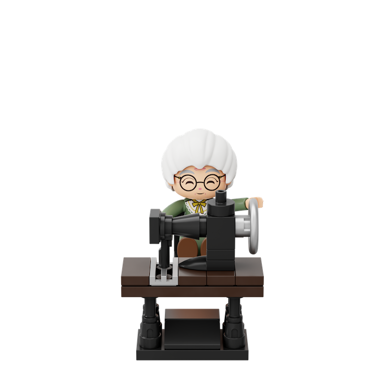 PANTASY - Hand Crank Sewing Machine - Building block 1152 pcs