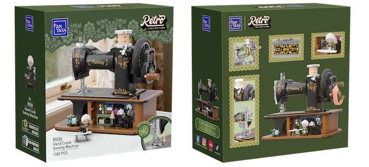 PANTASY - Hand Crank Sewing Machine - Building block 1152 pcs