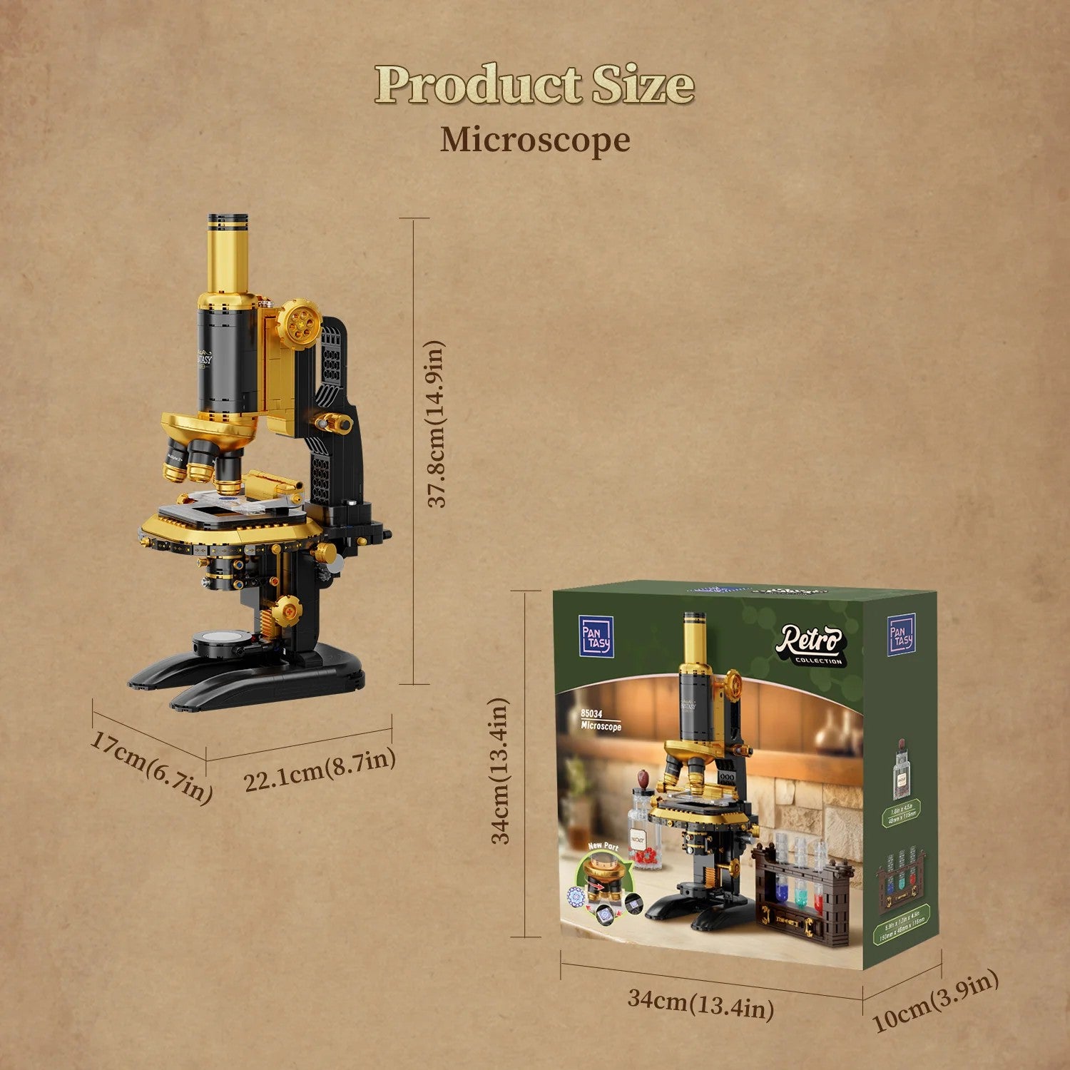 PANTASY - Microscope - Building block 1107 pcs