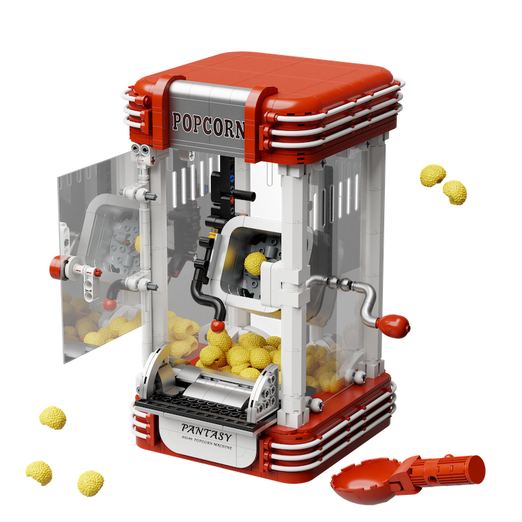 PANTASY - Popcorn Machine - Building block 1201 pcs
