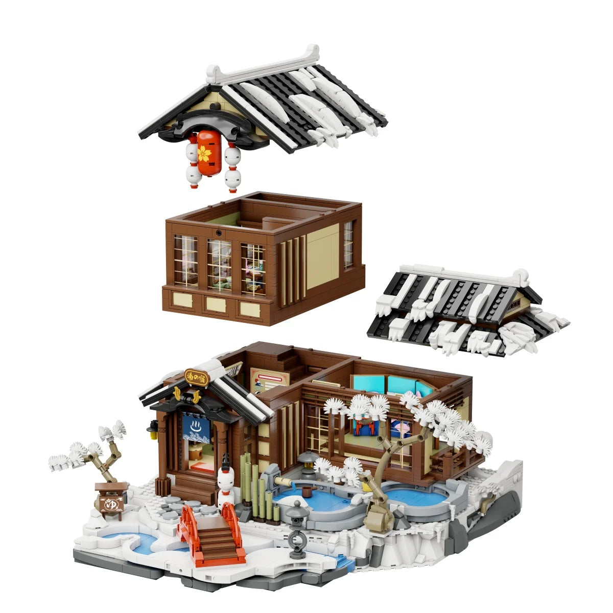 PANTASY - Japanese Onsen - Building block 2847 pcs