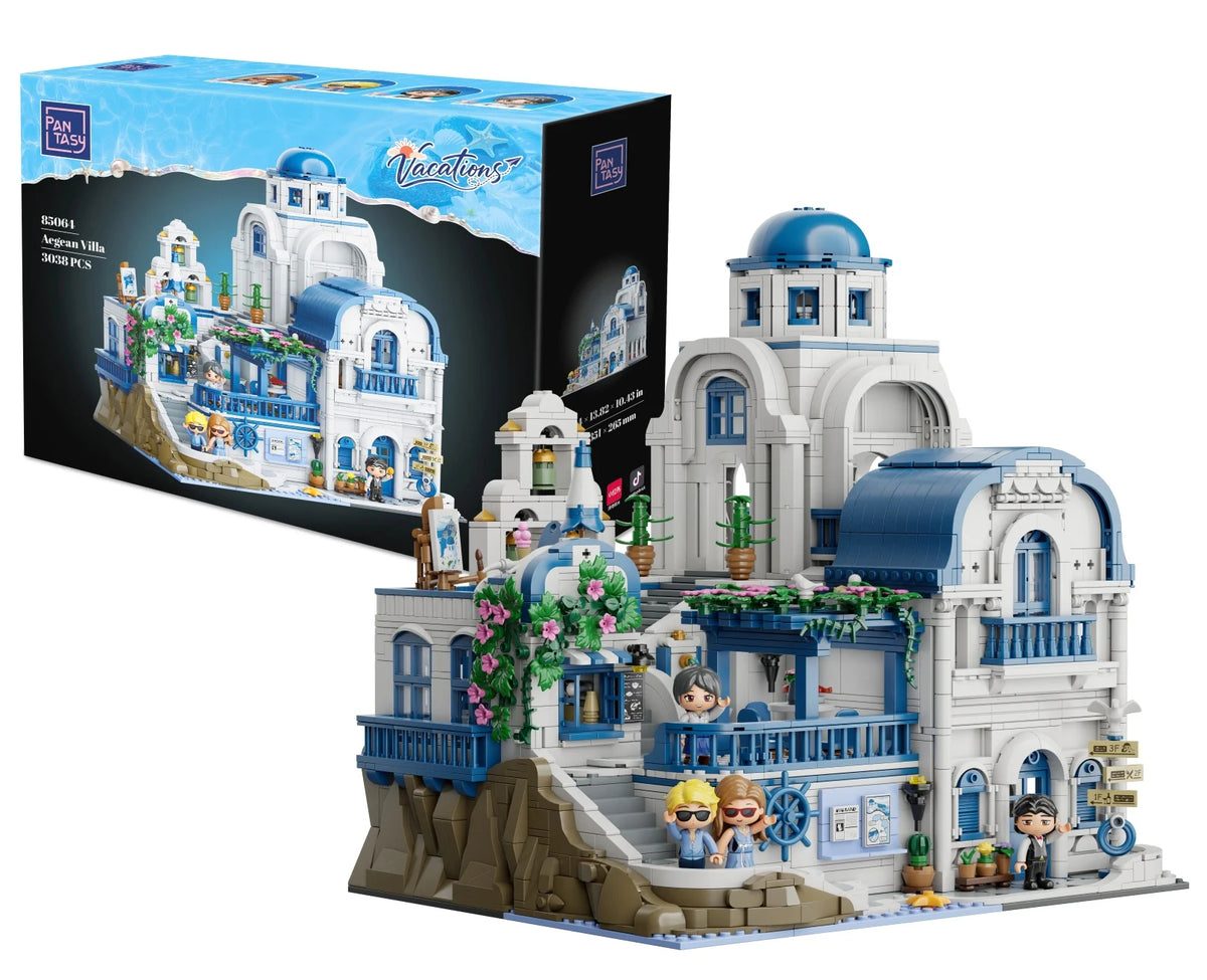 PANTASY - Aegan Villa - Building block 3038 pcs