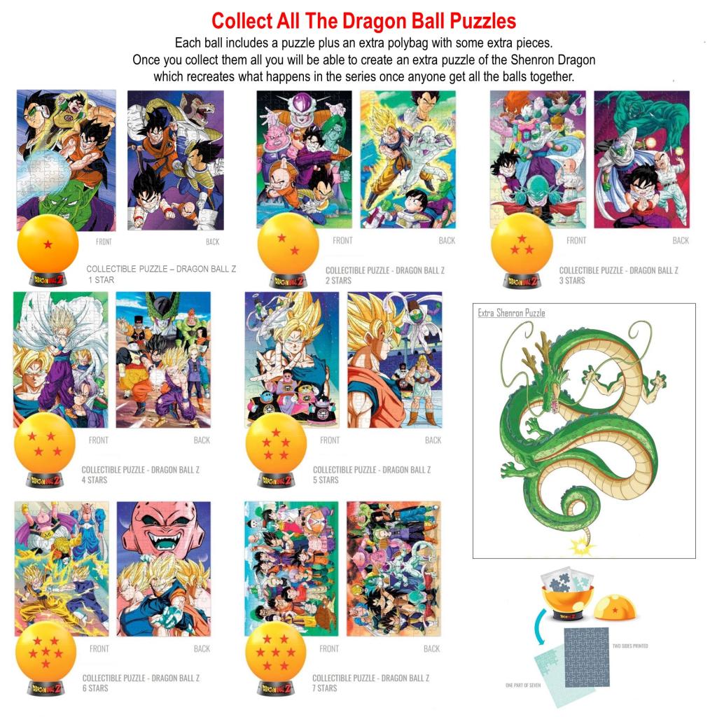 DRAGON BALL Z - Collectible Puzzle - 1 Star - 2in1 Puzzle + Extra