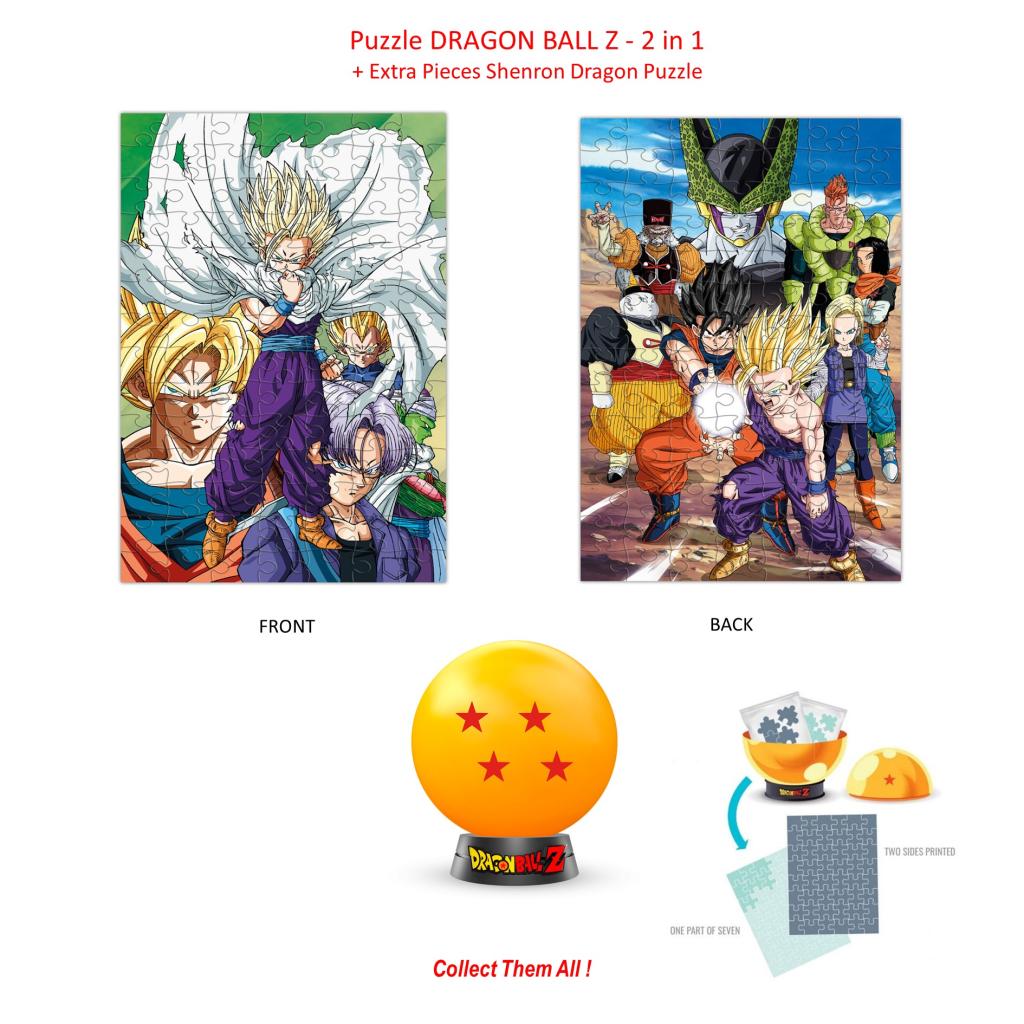 DRAGON BALL Z - Collectible Puzzle - 4 Stars - 2in1 Puzzle + Extra