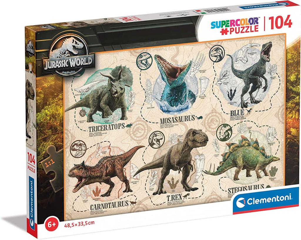 JURASSIC WORLD - Dinosaurs - Puzzle 104P