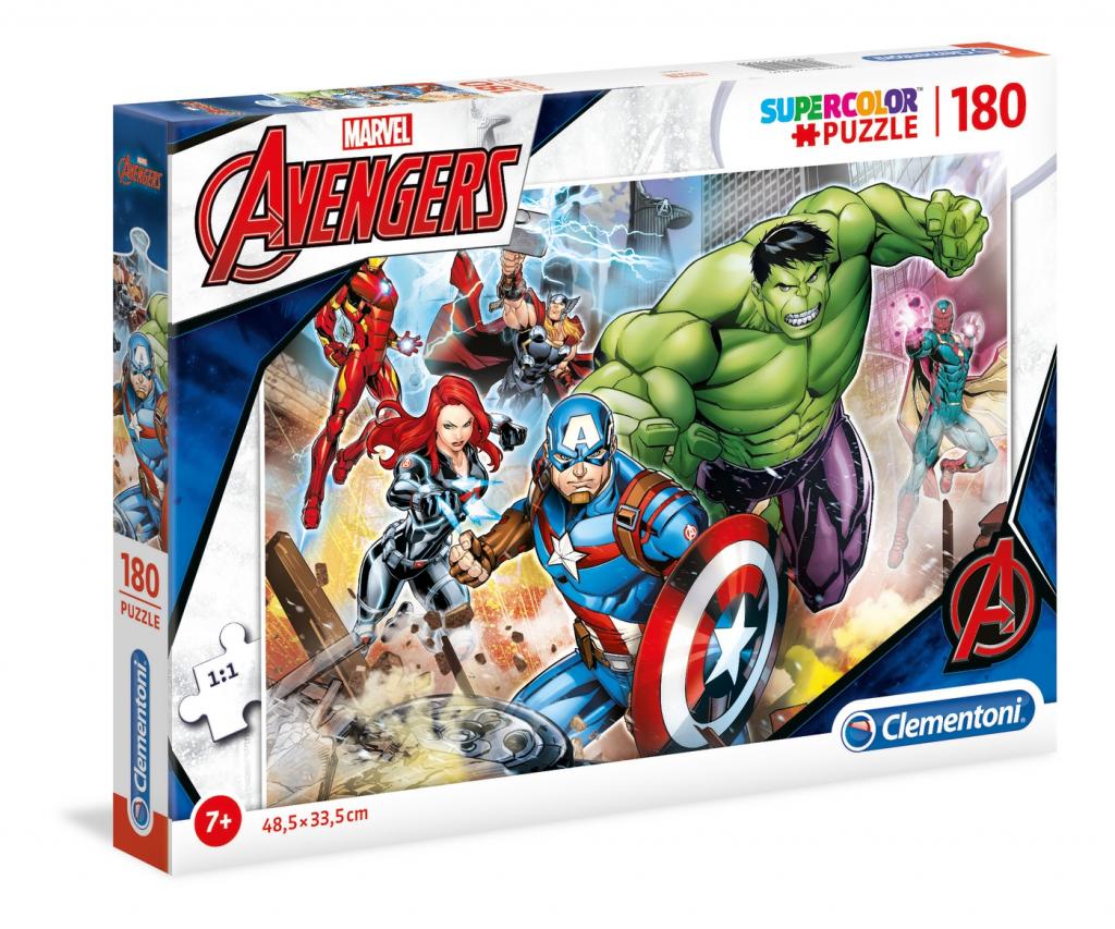 MARVEL - Avengers - Supercolor Puzzle 180P 48.5x33.5cm