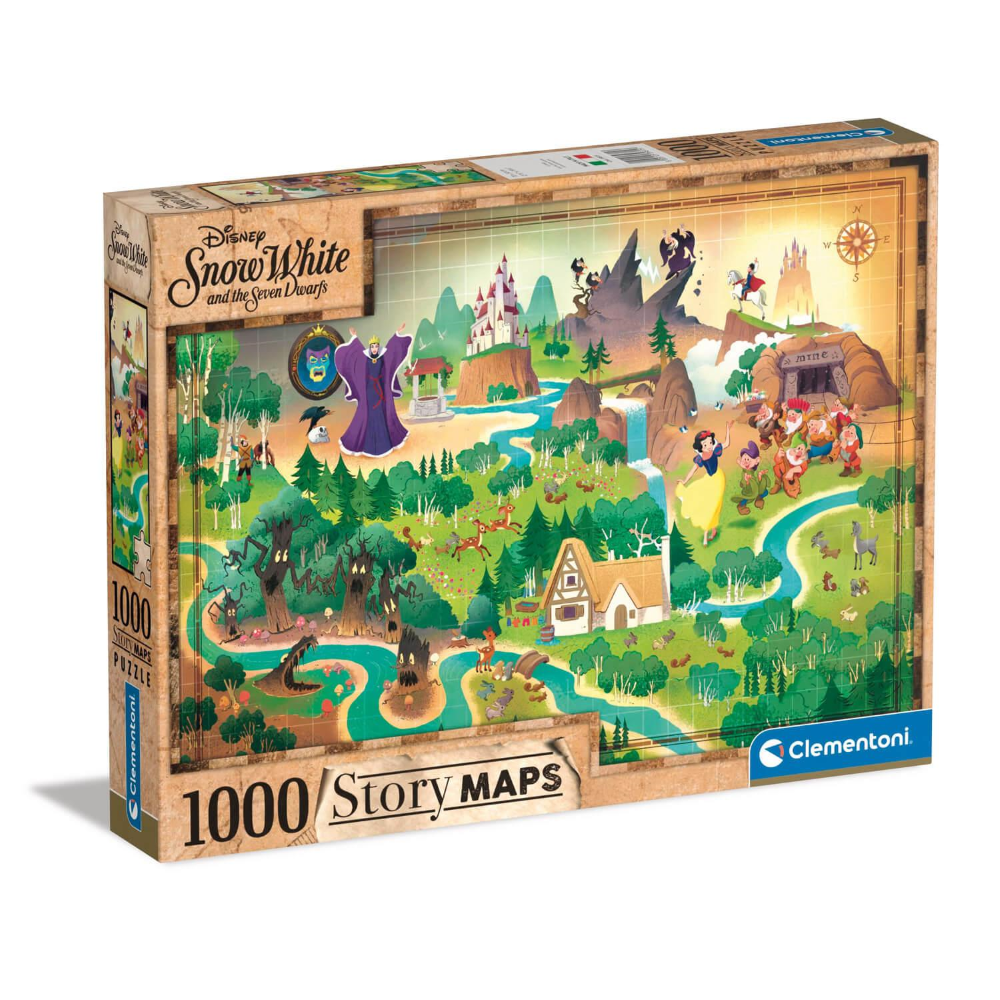 DISNEY - Snow White - Story Maps Puzzle 1000P