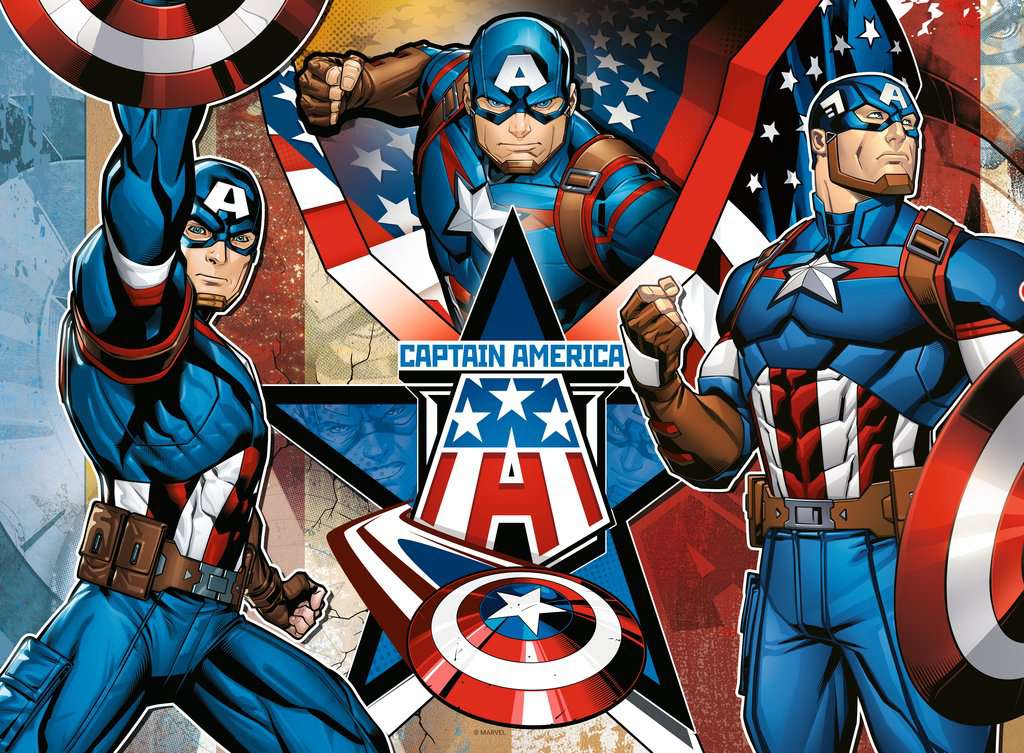 MARVEL - Captain America - Puzzle 100P XXL
