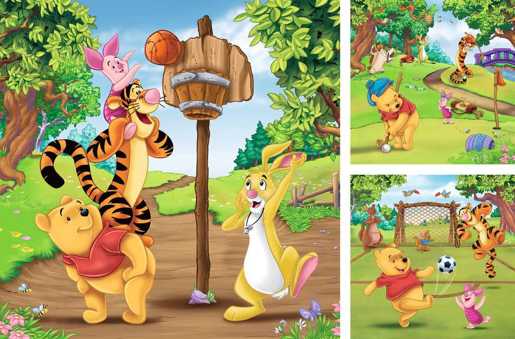WINNIE THE POOH - Sports day - 3 Puzzle 49P