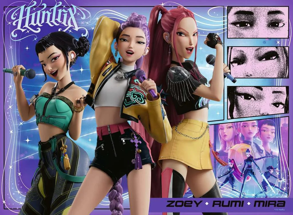 K-POP DEMON HUNTERS - Happy fans, happy honmoon - Puzzle 100P XXL