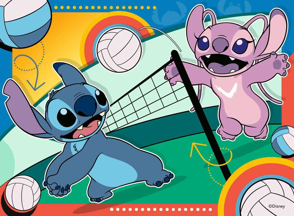 LILO & STITCH - 4 Puzzle 12/16/20/24P - Stitch & Angel