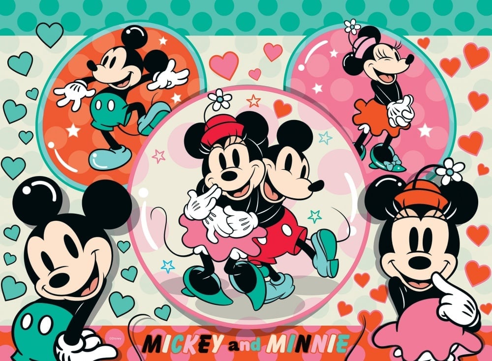 DISNEY - Mickey and Minnie in Love - Puzzle 150P XXL