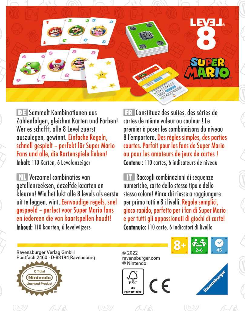 NINTENDO - Super Mario Level 8 - Family Game