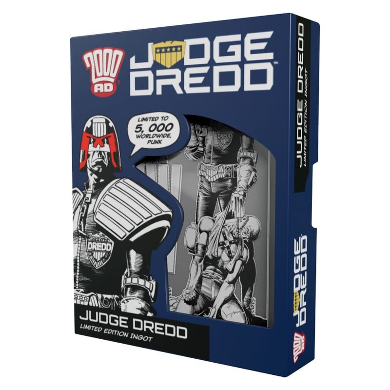 2000AD JUDGE DREDD - Comic Book Cover - Limited Edition Ingot