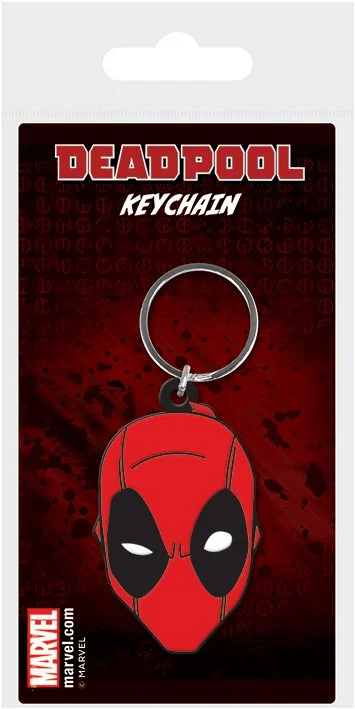 DEADPOOL - Rubber Keychain - Face