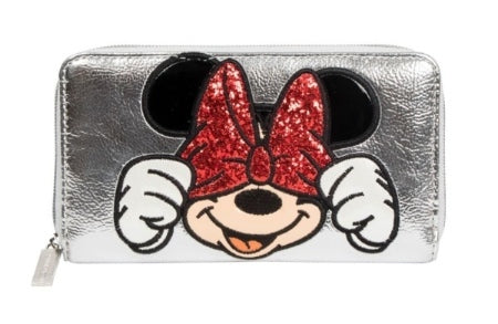 DISNEY - Silver Zipper Wallet - Minnie 'Danielle Nicole'