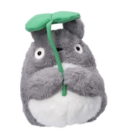 MY NEIGHBOUR TOTORO - Grey Totoro with leaf - Nakayoshi Plush