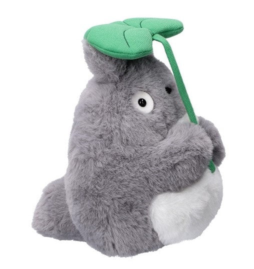 MY NEIGHBOUR TOTORO - Grey Totoro with leaf - Nakayoshi Plush