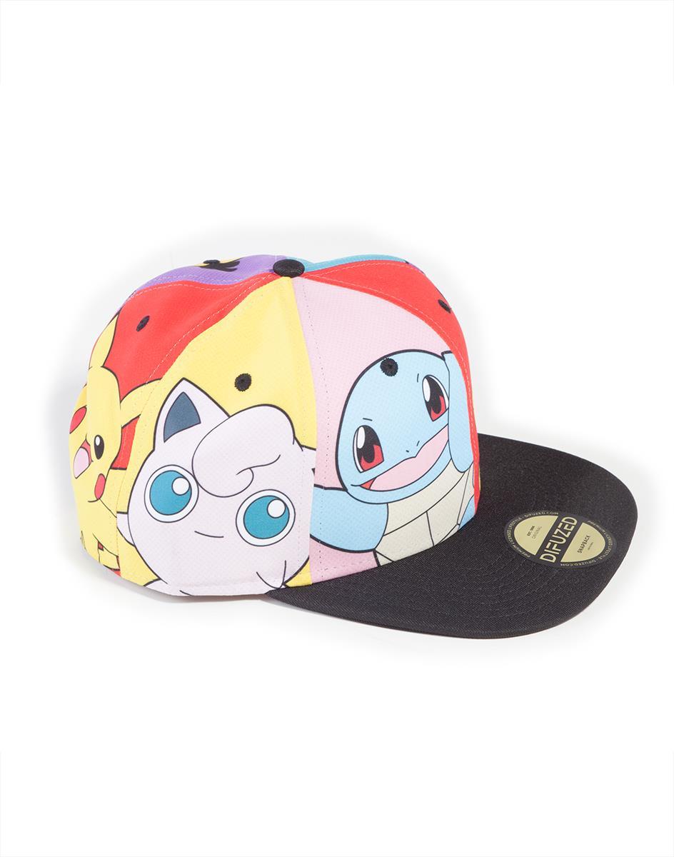 POKEMON - Multi Pop Art - Snapback Cap