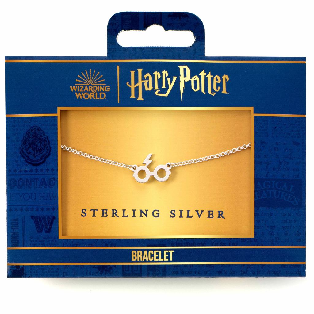 HARRY POTTER - Glasses & Lightning - Sterling Silver Bracelet