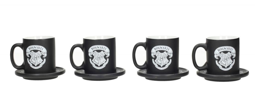 HARRY POTTER - Pack 4 Espresso Mugs Emblems Limited Collector Edition