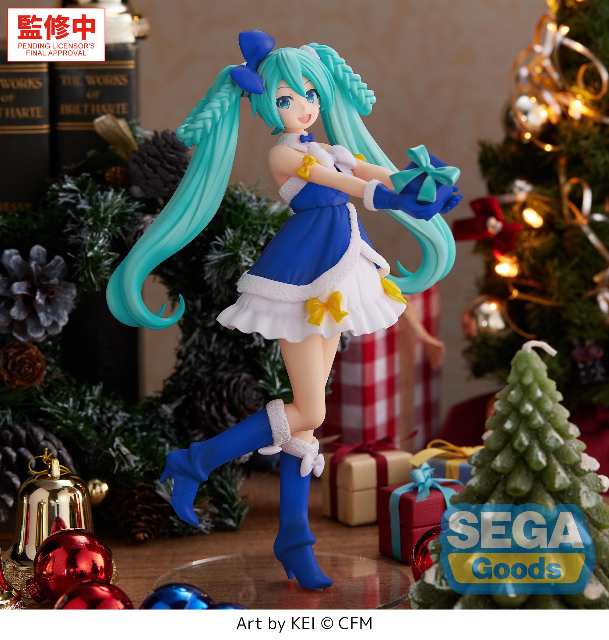 HATSUNE MIKU - Saphire Christmas - Figure High Premium 21cm