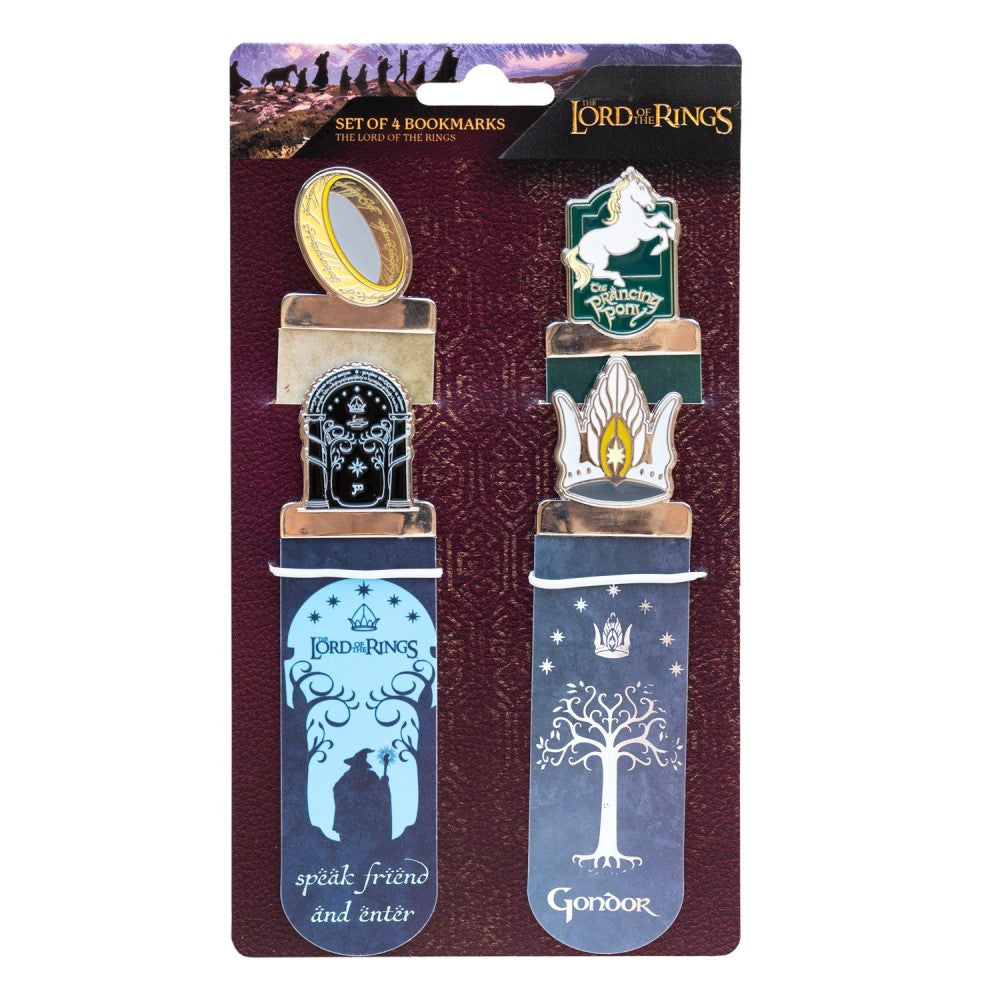 LORD OF THE RINGS - Set of 4 Bookmark