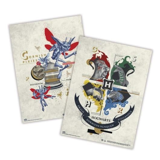 HARRY POTTER - Set of 2 Mini Posters 38x52cm