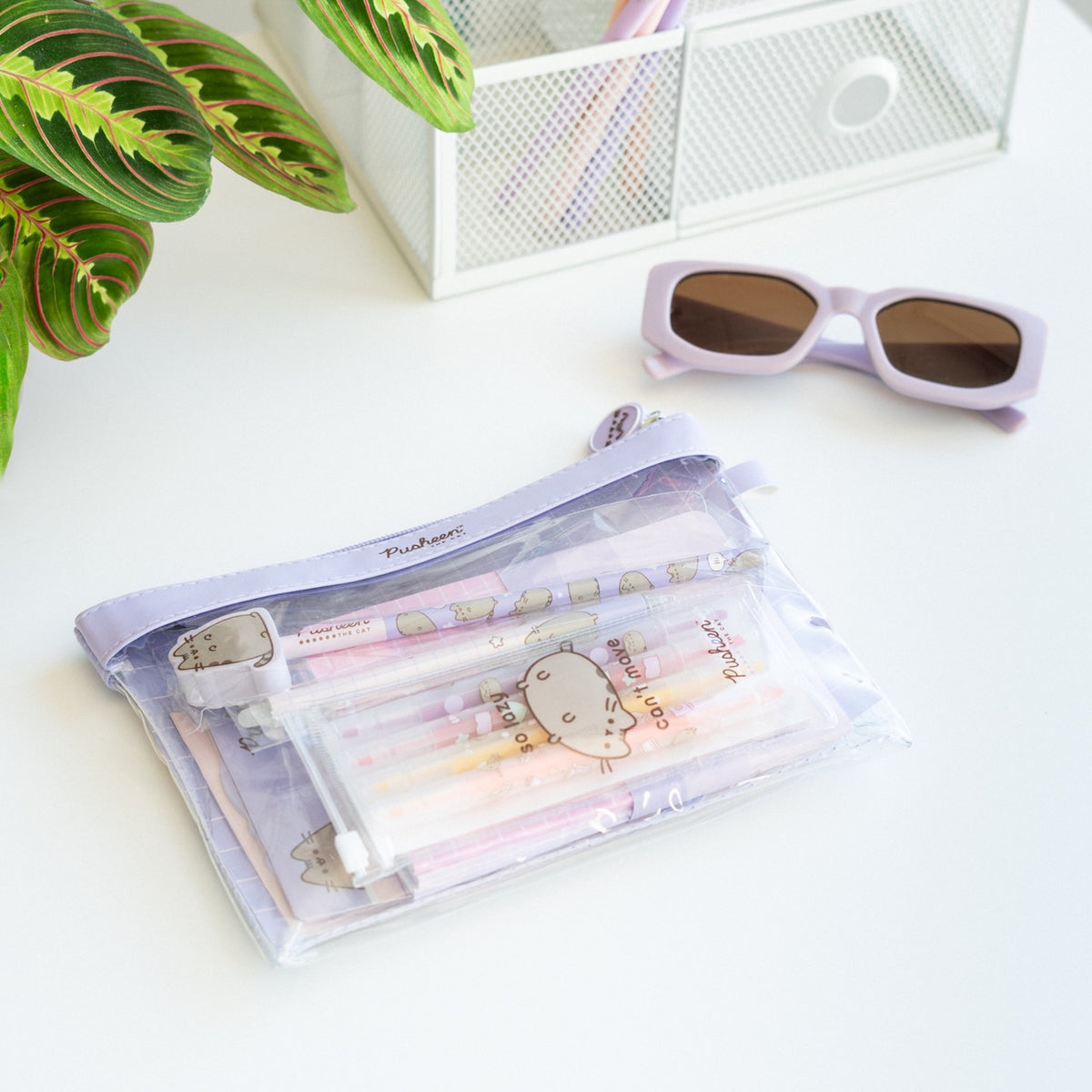 PUSHEEN - Stationery Set with 3 A6 Notebooks - 10 pc.