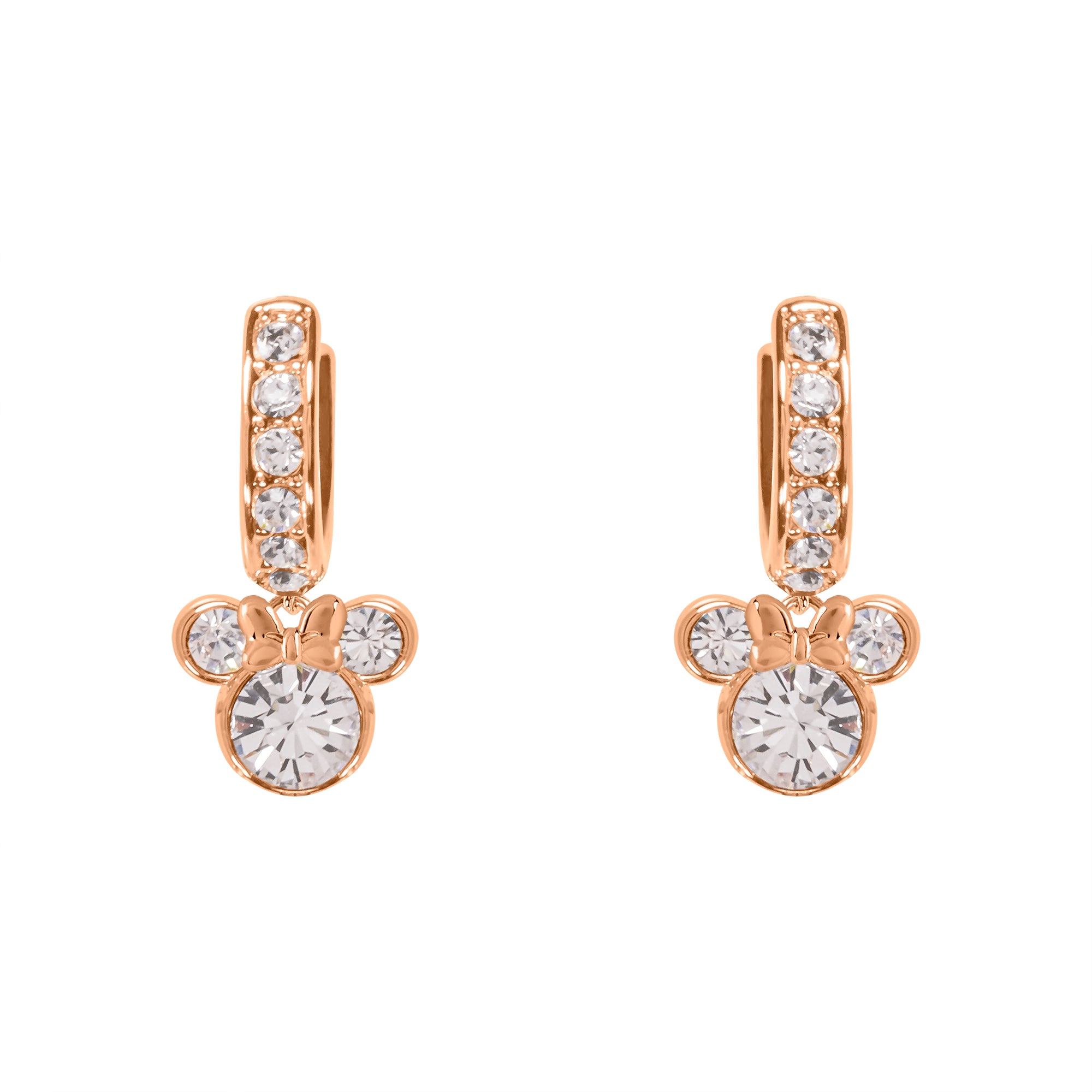 MINNIE -Mother & Daughter Set- Silver Brass Plated Necklace + Earrings