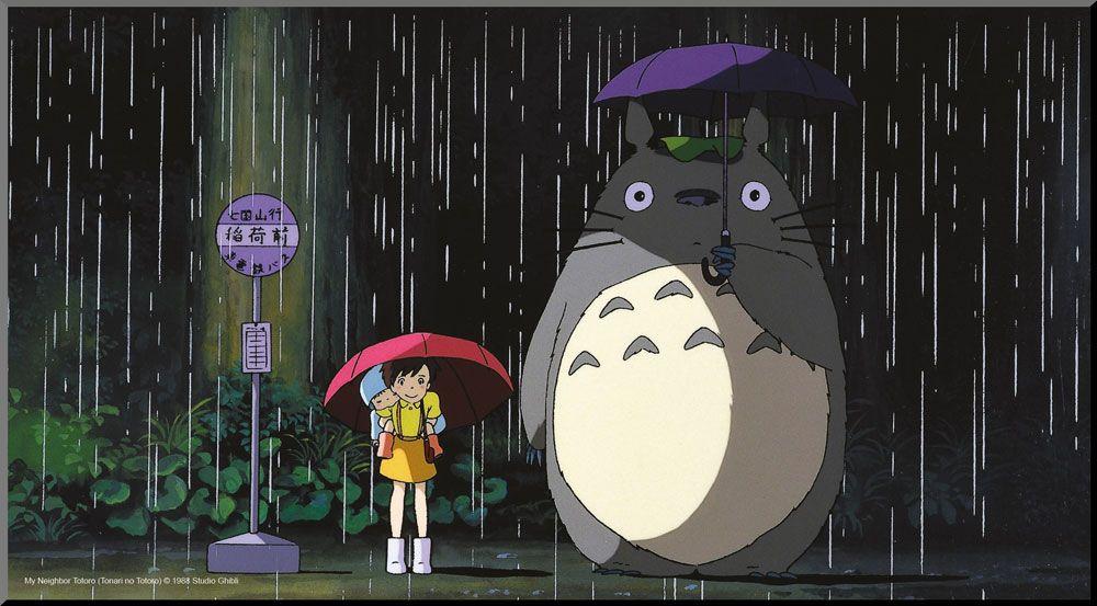 STUDIO GHIBLI - Bus Stop - Tableau en bois 37.5x20.5cm