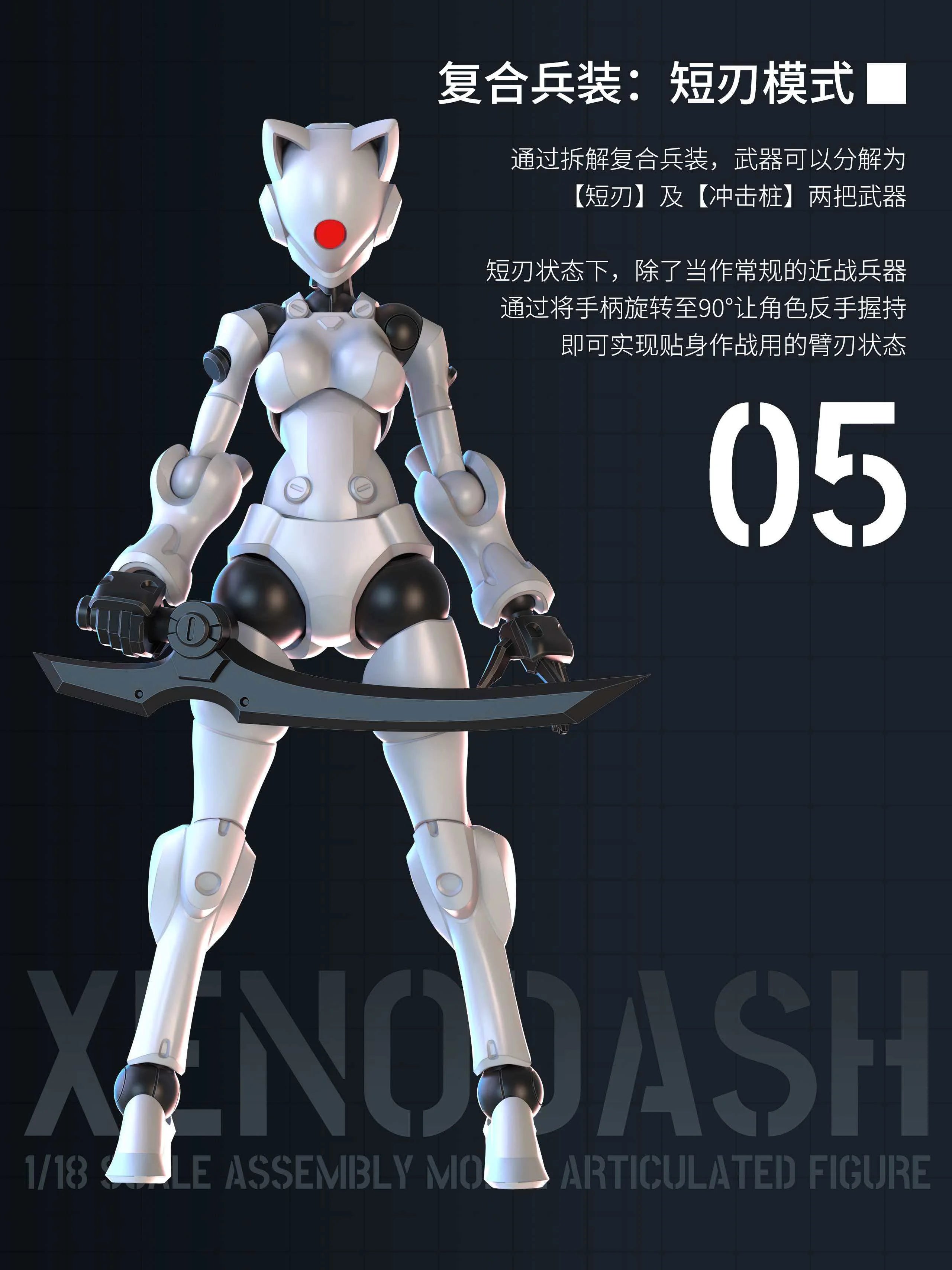 SHEIK MAINLAND - Xenodash (White) - Model Kit 1/18