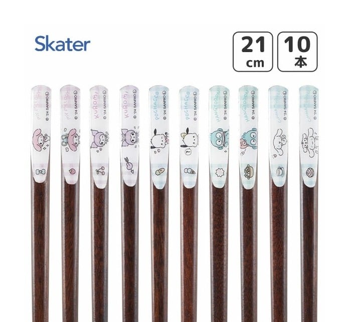 SANRIO - Set of 10 collectible chopsticks 21cm