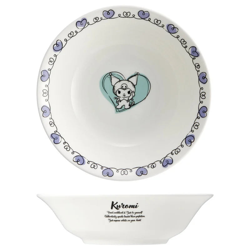 HELLO KITTY - Kuromi - Deep plate "Bone China" 16.7x4.5cm