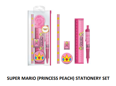 SUPER MARIO - Princess Peach - Stationery Set