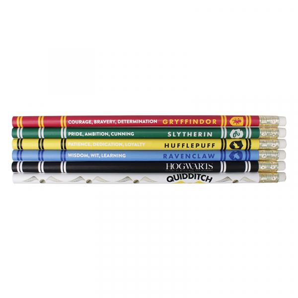 HARRY POTTER - Pencils Set of 6 - House Pride