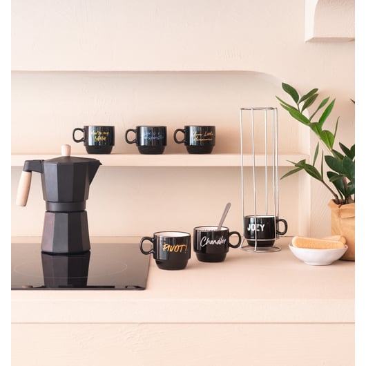 FRIENDS - Characters - 6 Coffee Mugs Set with stand