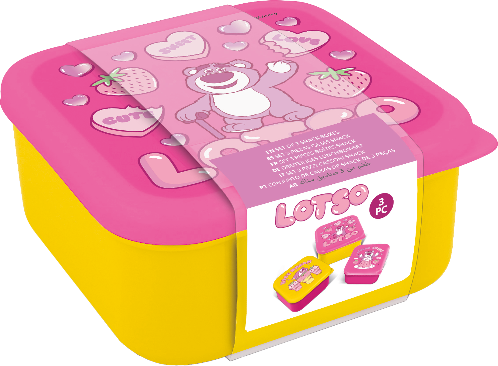 TOY STORY - Lotso - Snack Boxes - 3 pcs