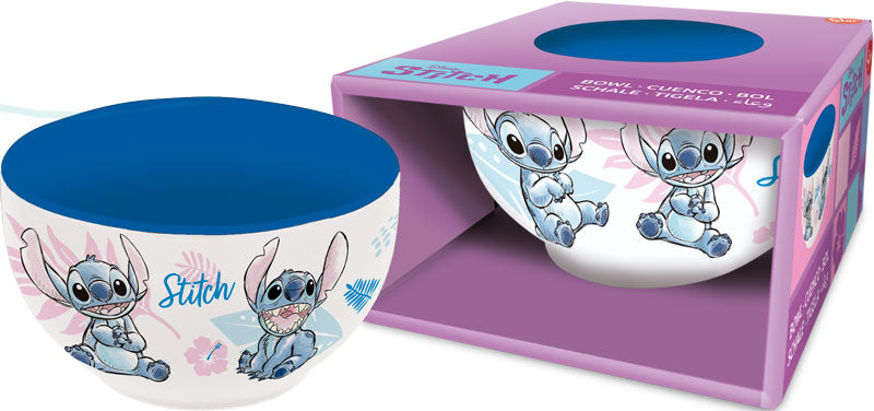 STITCH - Watercolor Blue - Ceramic Bowl in Gift Box - 600ml