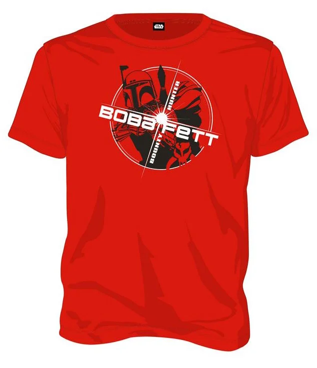 STAR WARS - T-Shirt Boba Fett Bounty Hunter - Red (M)