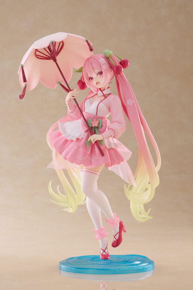 HATSUNE MIKU - Sakura Miku "Sakura Dress" - Statue AMP+ 21cm