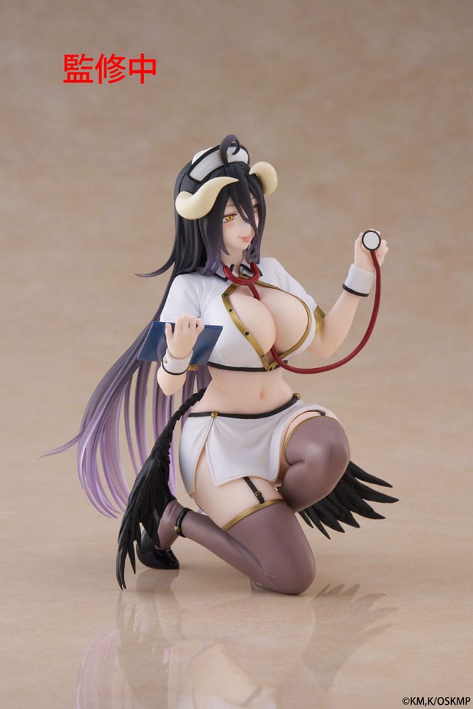 OVERLORD - Albedo "Nurse" - Statue Desktop Cute 13cm