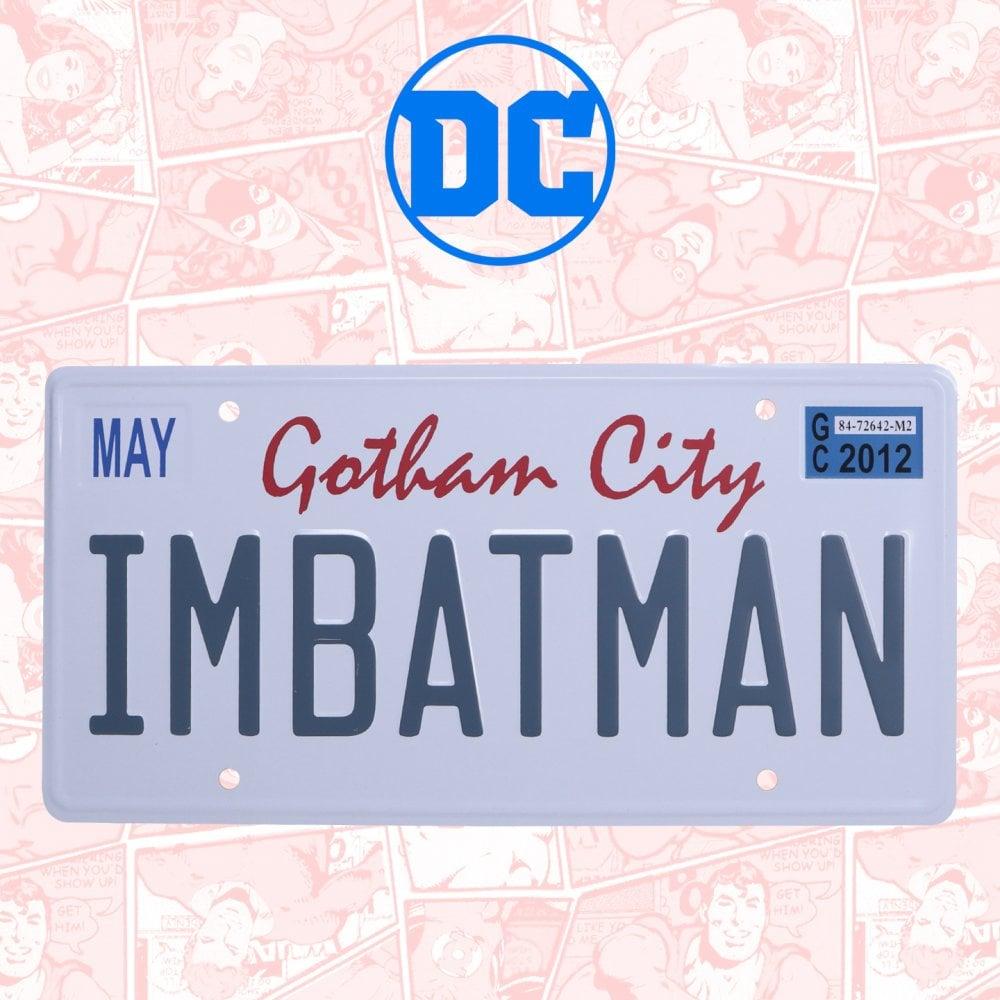 BATMAN - IM Batman - Metal Numberplate