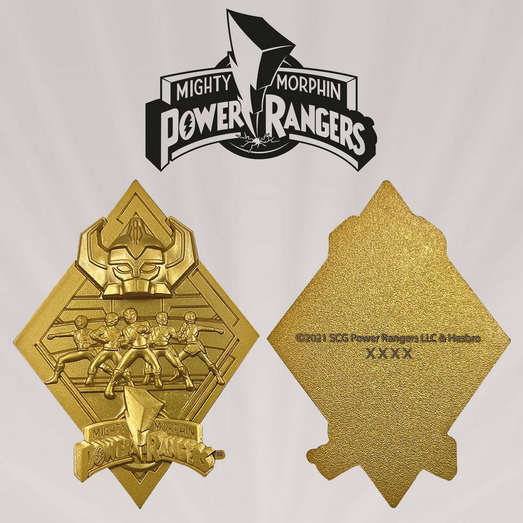 POWER RANGERS - Collector Gold Plated Medallion '9x12.5x2.5cm'