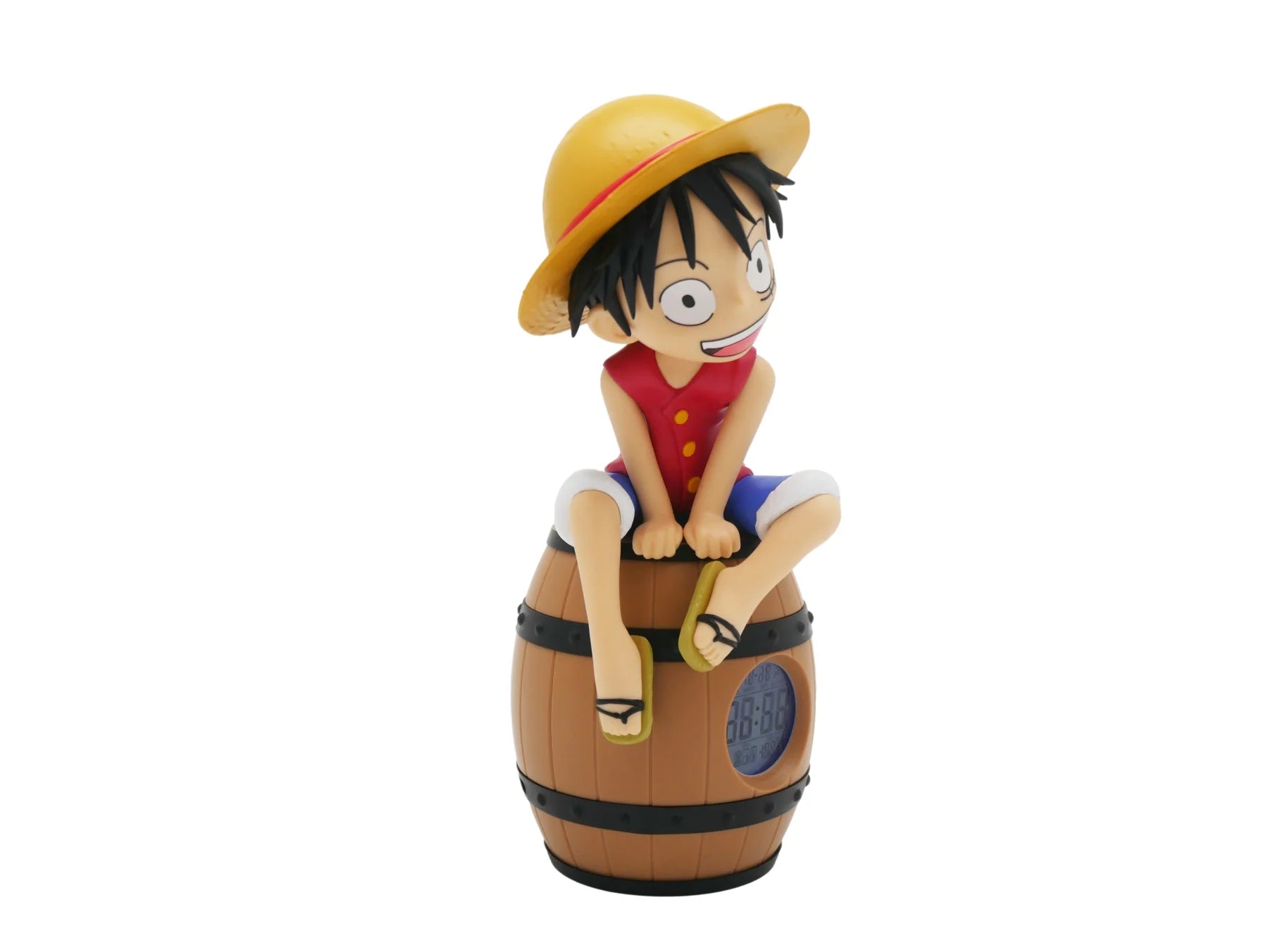ONE PIECE - Luffy on a Barrel - LED Light-Up Alarm Clock -11inch