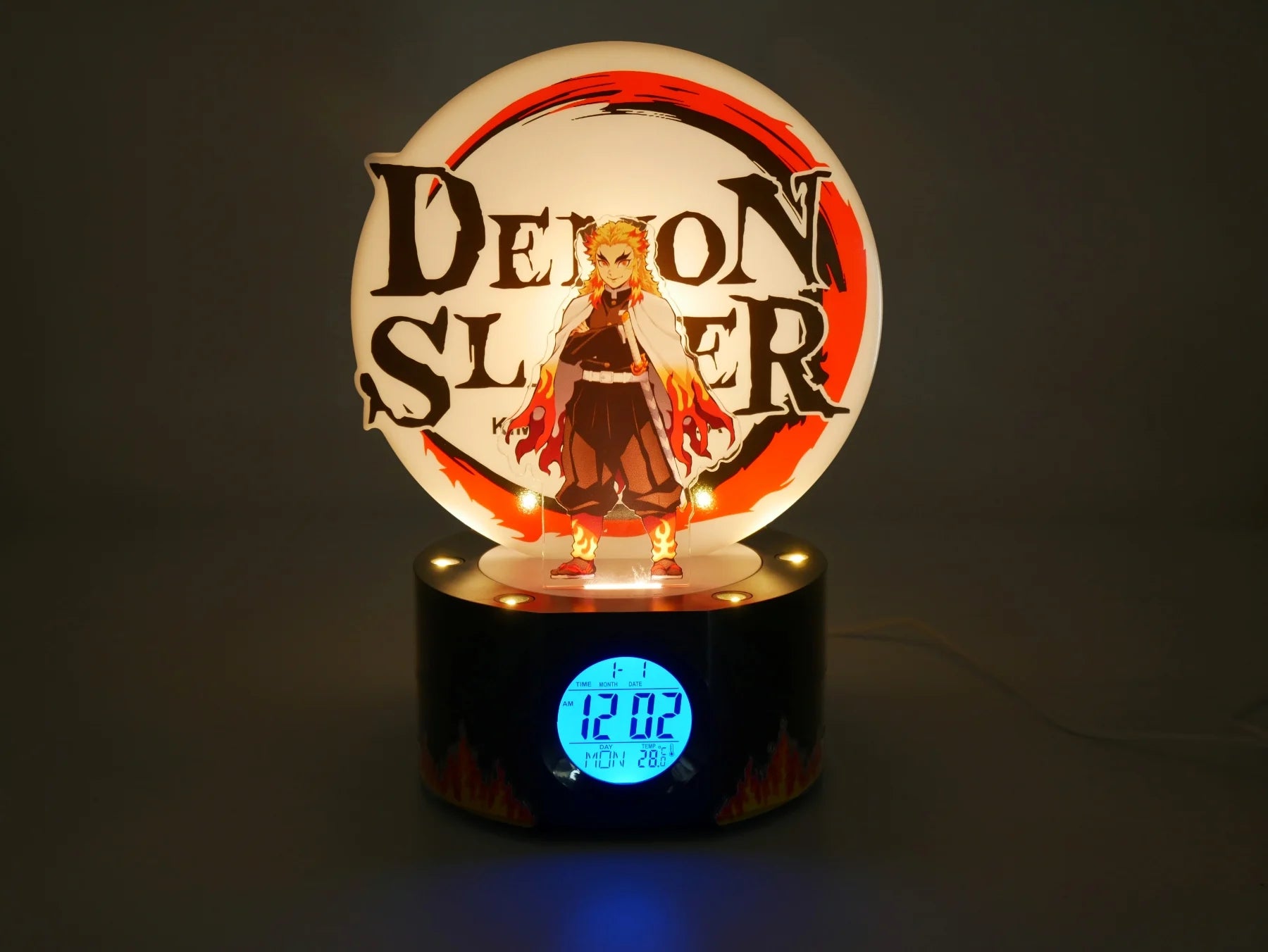 DEMON SLAYER - Rengoku - LED Light-Up Alarm Clock - 8inch