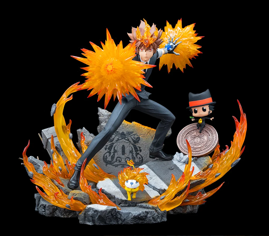 REBORN - Tsuna, Reborn & Natsu - Statue 37cm